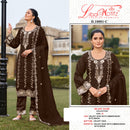 Liba Motifz R10001 9000 Velvet Embroidered Suit With Bits Worked Pakistani Suits