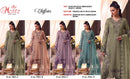 Motifz 5463 Chiffon Embroidery Khatli Work Designer Pakistani Suits