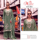 Motifz 5482 Gold Chiffon Embroidered Bits Work Designer Pakistani Suits