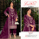 Liba Motifz R 10004 9000 Velvet Embroidered Khatli Work Designer Suits