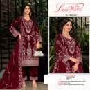 Liba Motifz R 10004 9000 Velvet Embroidered Khatli Work Designer Suits