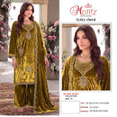 Motifz R 1569 Ice Velvet Embroidered Suit with Premium Bits Worked Pakistani Suits