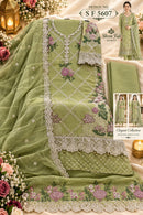 Shree Fabs SF 5607 Heavy Chiffon Suit with Heavy Embroidery Hand Khatli Worked Suits