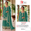 Bilqis B 293 Heavy Chiffon Beads Embroidered Designer Readymade Suit