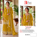 Bilqis B 293 Heavy Chiffon Beads Embroidered Designer Readymade Suit