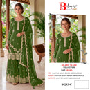 Bilqis B 293 Heavy Chiffon Beads Embroidered Designer Readymade Suit