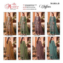Motifz 5548 Gold Siffon Suit with Embroidery Khatli Work & Back Worked Pakistani Suits