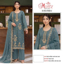 Motifz 5545 Gold Chiffon Embroidered Suit with Premium Bits Worked Pakistani Suits