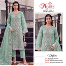Motifz 5423 Chiffon Suit with Embroidery Khatli Work | Designer Party Wear Collection