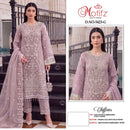 Motifz 5423 Chiffon Suit with Embroidery Khatli Work | Designer Party Wear Collection