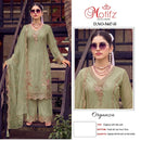 Motifz 5447 Organza With Embroidery & Bits Work Pakistani Suit Collection