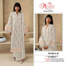 Motifz 5418 Maria B Pure Cambric Cotton With Embroidery Worked Pakistani Suits