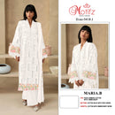 Motifz 5418 Maria B Pure Cambric Cotton With Embroidery Worked Pakistani Suits