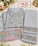 Motifz 5418 Maria B Pure Cambric Cotton With Embroidery Worked Pakistani Suits