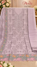 Motifz 5418 Maria B Pure Cambric Cotton With Embroidery Worked Pakistani Suits