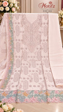 Motifz 5418 Maria B Pure Cambric Cotton With Embroidery Worked Pakistani Suits