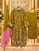 Elan E 72 Gajji Silk Heavy Embroidery Work Suit Premium Designer Collection