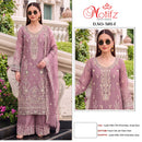 Motifz 5491 Crystal Chiffon Embroidery Khatli Work Designer Suit Collection