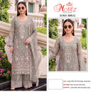 Motifz 5491 Crystal Chiffon Embroidery Khatli Work Designer Suit Collection