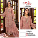 Motifz 5558 Chiffon Suit With Embroidery Khatli Work | Premium Suit Collection