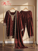 Motifz R 1545 Fendi Suit with Bits Work Premium Designer Party Wear Farshi Salwar Suits