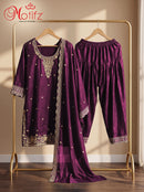 Motifz R 1545 Fendi Suit with Bits Work Premium Designer Party Wear Farshi Salwar Suits