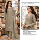 MARYAMS M 960 Ragga Chiffon Embroidered Suit With Khatli Work Designer Pakistani Suit