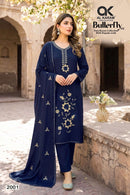 Al Karam Butterfly NX Rayon Embroidered Salwar Suits