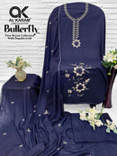 Al Karam Butterfly NX Rayon Embroidered Salwar Suits