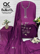 Al Karam Butterfly NX Rayon Embroidered Salwar Suits