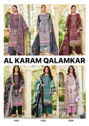 Al Karam Qalamkar Cotton Digital Print With Fancy Work Suit