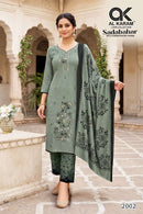 Al Karam Sadabahar Vol 2 Rayon Fancy Embroidery Work Suit