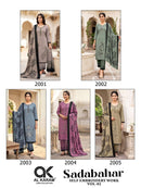 Al Karam Sadabahar Vol 2 Rayon Fancy Embroidery Work Suit