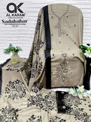 Al Karam Sadabahar Vol 2 Rayon Fancy Embroidery Work Suit