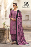 Al Karam Sadabahar Vol 2 Rayon Fancy Embroidery Work Suit