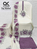 Al Karam Taj Mahal Rayon Fancy Embroidery Suit Collection