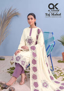 Al Karam Taj Mahal Rayon Fancy Embroidered Designer Suit