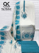 Al Karam Taj Mahal Rayon Fancy Embroidery Suit Collection