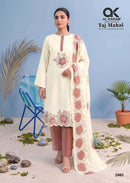 Al Karam Taj Mahal Rayon Fancy Embroidered Designer Suit