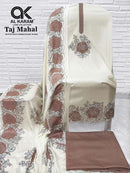 Al Karam Taj Mahal Rayon Fancy Embroidered Designer Suit