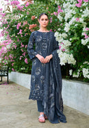 Alok Suits Amna Babar Cotton Foil Print Fancy Embroidered Suits