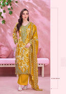 Alok Suits Apple Cut Edition 4 Viscose Foil Print Suit With Fancy Embroidery Work