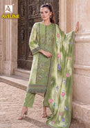 Alok Suits Aveline Viscose Digital Print Designer Embroidery Work Suit