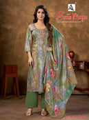 Alok Suits Beats Magic Viscose Digital Print Suit With Heavy Designer Worked