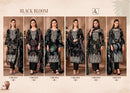 Alok Suits Black Bloom Rayon Print With Fancy Embroidery Work Suit Designer Collection