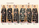 Alok Suits Black Motifz Viscose Foil Print Fancy Work Designer Suit