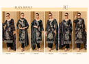 Alok Suits Black Royale Viscose Print With Fancy Embroidery Work Suit