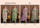 Alok Suits Cross Stitch Jam Cotton Print With Fancy Embroidery Work Suit