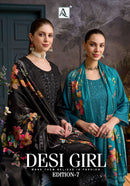 Alok Suits Desi Girl Edition 7 Viscose Embroidery Designer Suit
