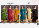 Alok Suits Desi Girl Edition 7 Viscose Embroidery Designer Suit